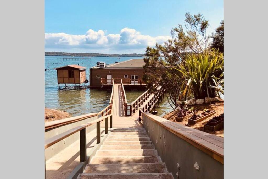 Marine De Bravone T2 Terrasse Front De Mer - Plage Pieds Dans L'Eau - Clim - Piscine - Wifi Linguizzetta 外观 照片